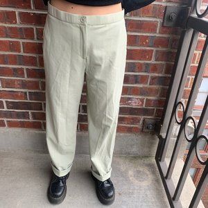 Vintage pale green women’s dress pants